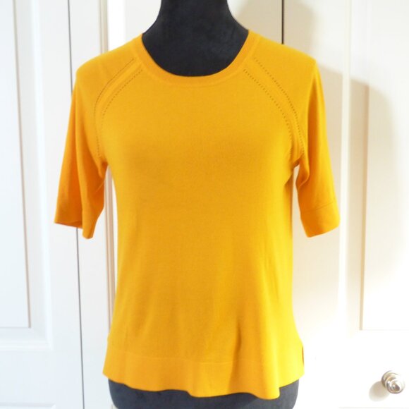 Ann Taylor Knit Top in Bright Orange - Picture 2 of 5